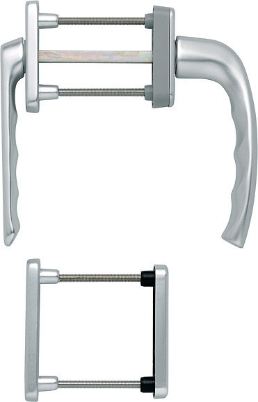 HOPPE® Fenstertürgriffgarnitur New York 099KH/961N, Aluminium