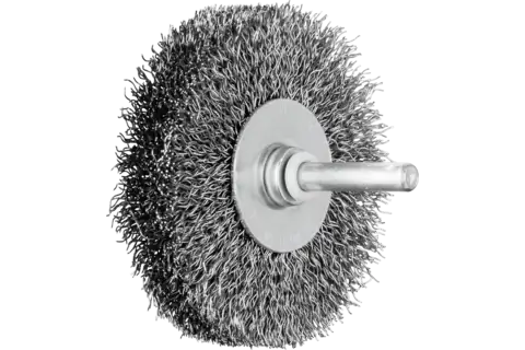 Pferd TOOLS POS Rundbürste ungezopft RBU Ø100x10mm Schaft-Ø6 mm Edelstahl-Draht-Ø0,30