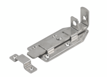Vormann Türriegel 010105120 Edelstahl gerade 120x56mm