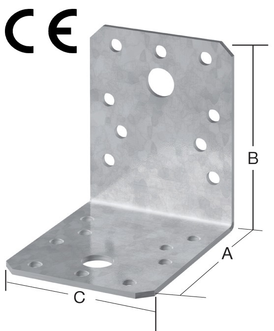 Produktbild Vormann Winkelverbinder verzinkt 50x50x35 mm