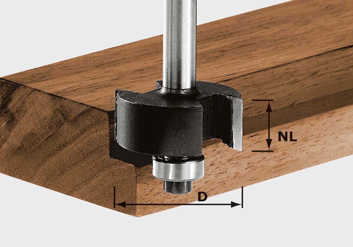 Falzfräser HW S8 D31,7/NL 12,7, Gerät