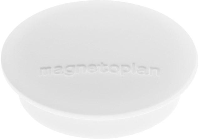 Produktbild magnetoplan Magnet D34mm VE10 Haftkraft 1300 g weiss