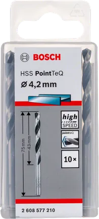 Bosch HSS PointTeQ Spiralbohrer-Satz 4,2 mm.