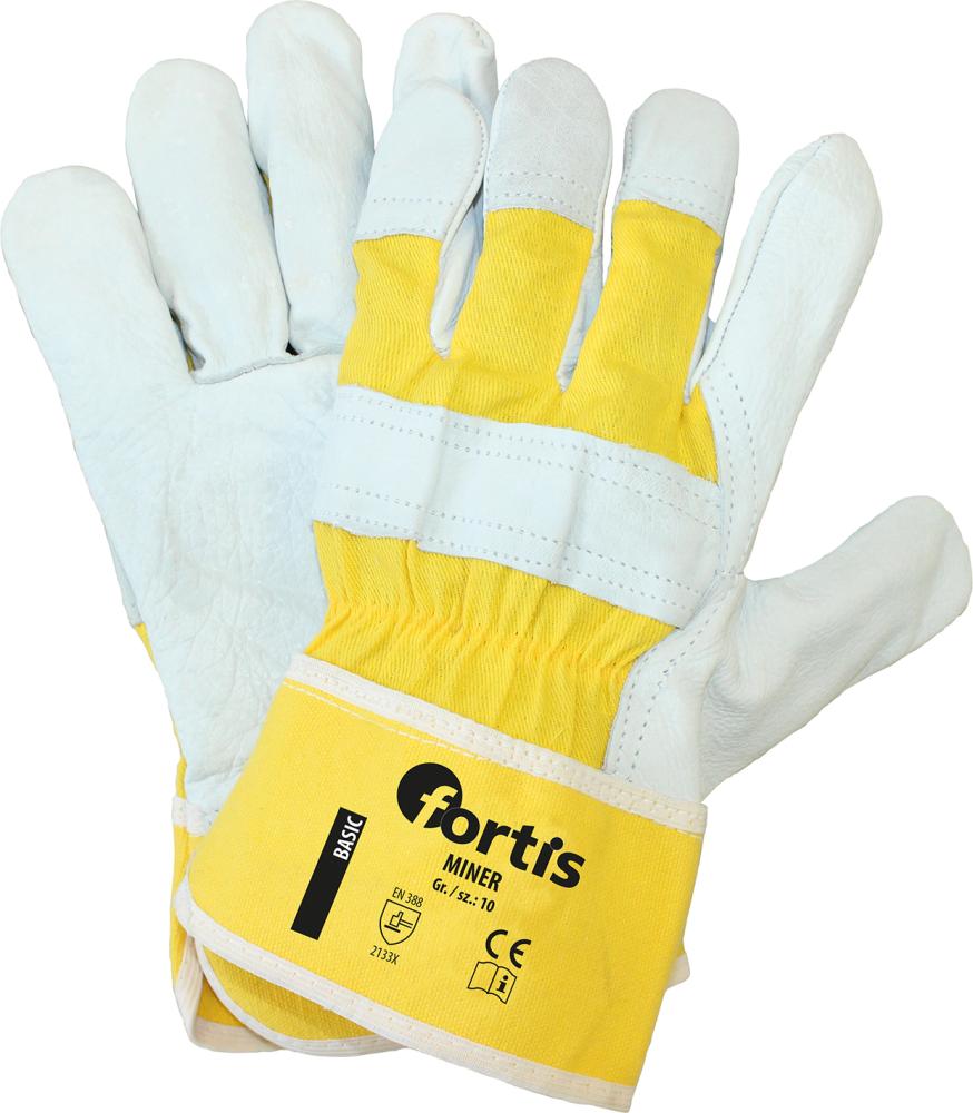 FORTIS Handsch.Miner, Rindnarbenleder, Gr. 10, FORTIS