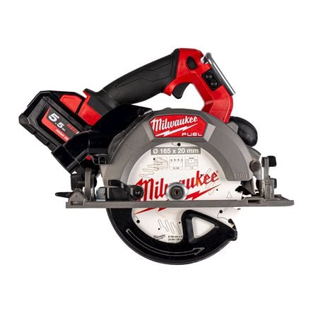 Milwaukee M18 FUEL™ 165 mm Tiefschnitt-Kreissäge M18FCSDC165-552C (2x 5.5Ah Akku, Ladegerät, Koffer)