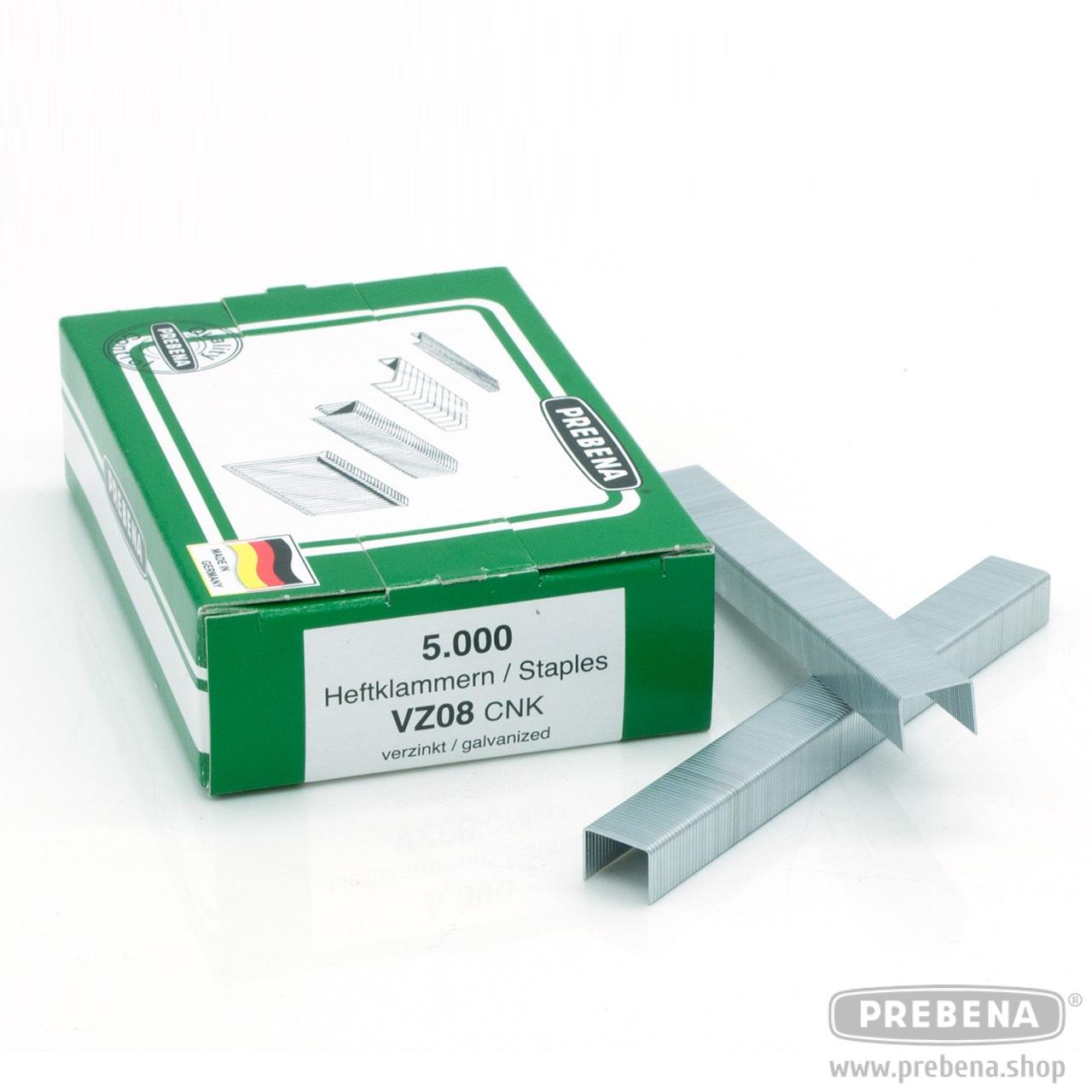 Prebena Heftklammern VZ08CNK verzinkt 8mm 5000 Stück