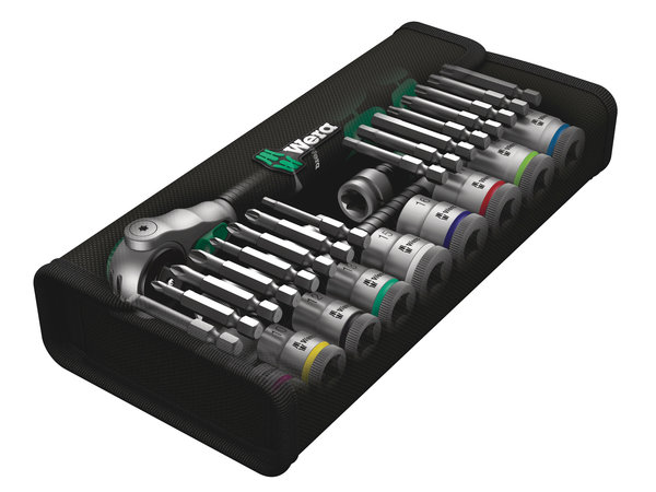 8100 SB 6 Zyklop Speed Ratchet Set, 3/8&quot; drive, metric, 29 pieces
