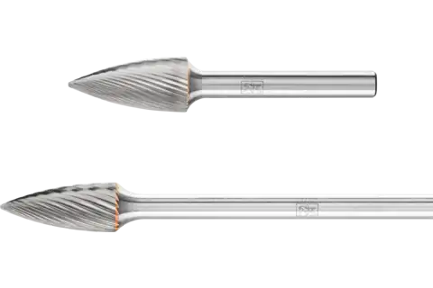 Pferd Hartmetallfrässtift SPG 1225/6 Z5 12mm x 25mm x 65mm Verzahnung 5