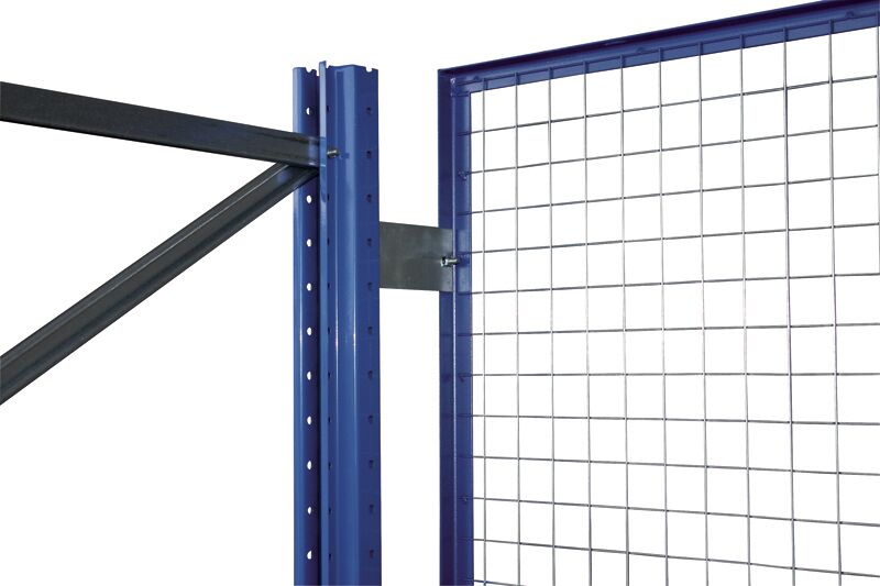 Schulte Palettenregal-Drahtgitter-Rückwand 1500 x 2700 mm blau/verzinkt 50x50mm Maschenweite