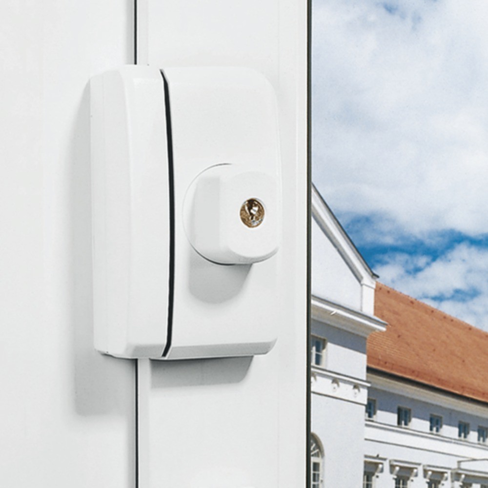 Abus Zusatzschloss FTS96 W AL0125 weiß abschließbar gleichschließend