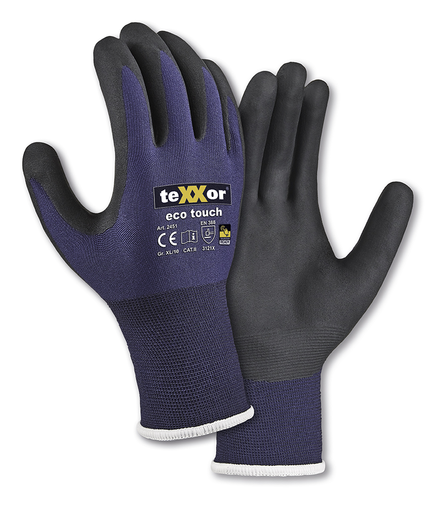 teXXor® Nylon-Strickhandschuhe ECO TOUCH®