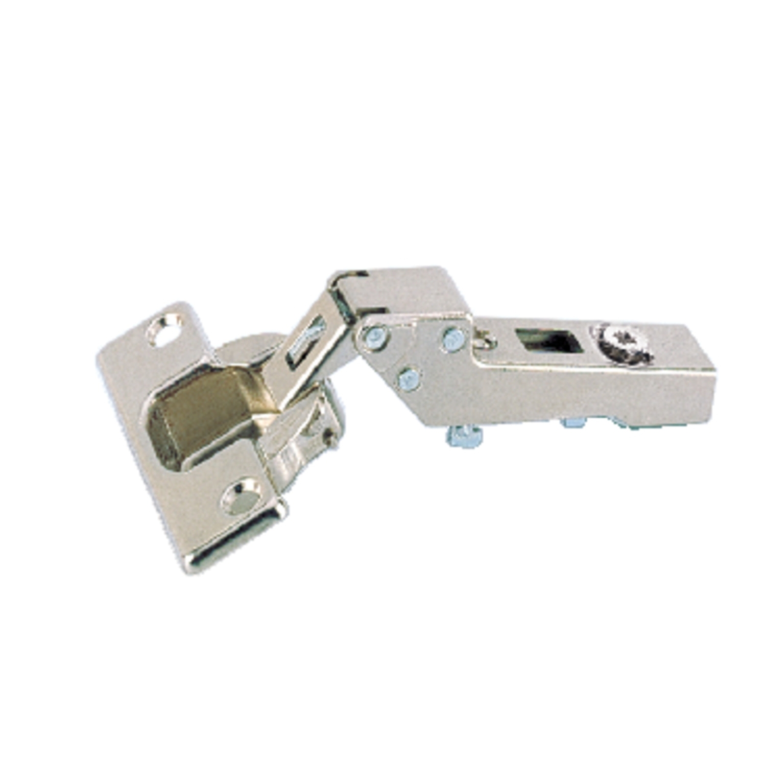 HETTICH Intermat 125°-Scharnier (Intermat 9944), halb vorliegend, Öffnungswinkel 125°, TH-Bohrbild 52 x 5,5 mm, zum Einpressen (ø 10 x 11)