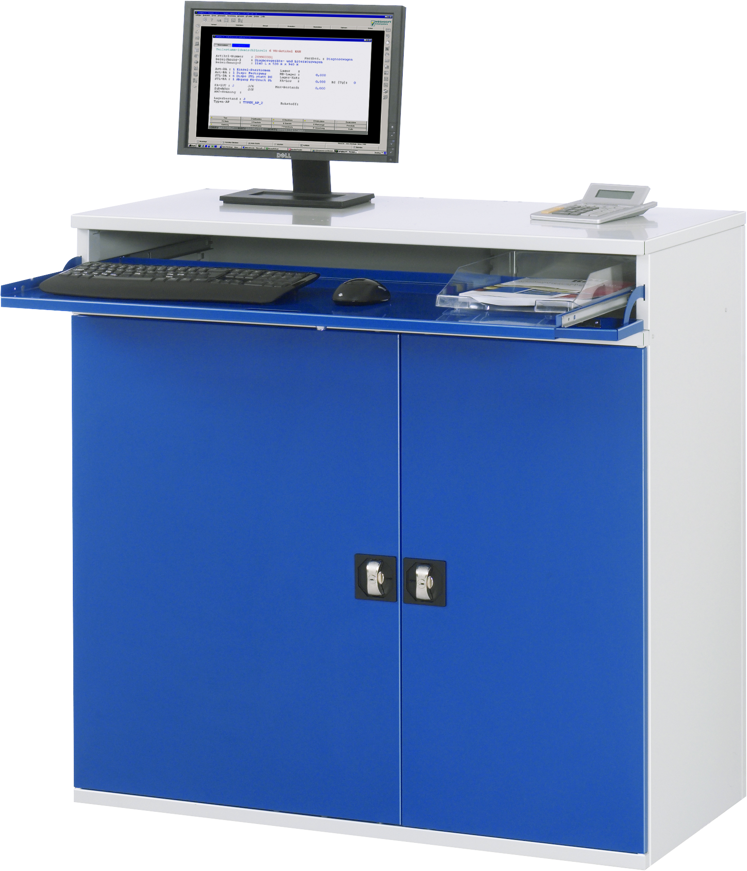 Rau Computerschrank Modell 60 stationär B1100xT520xH1060mm RAL7035/RAL5010