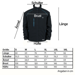 Makita Akku-Thermojacke DCJ205ZM Größe M Schwarz