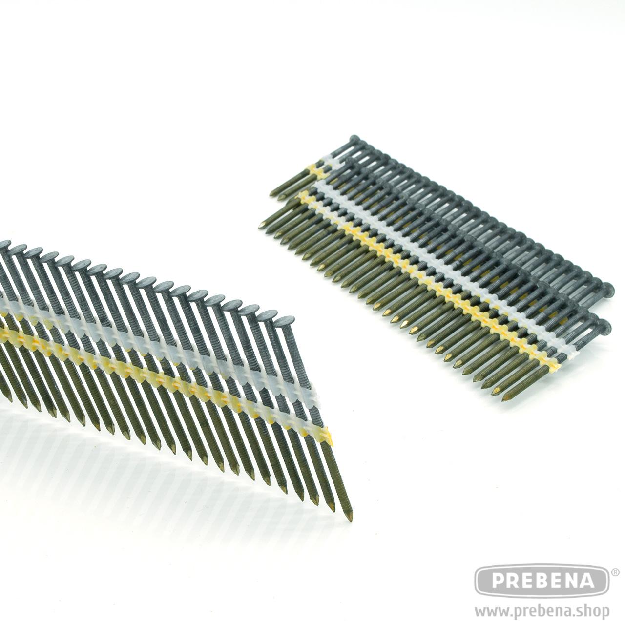 Prebena RK31/80BKRI Rundkopf-Streifennägel blank Ringschaft 80mm