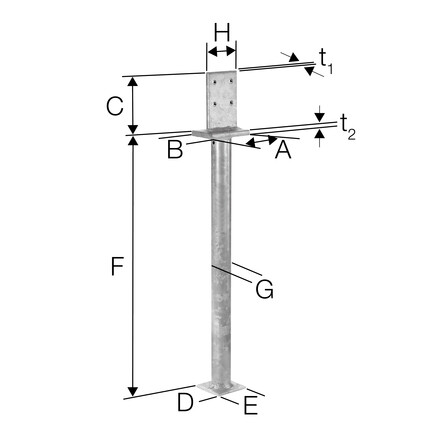Masszeichnung, Strommast, Kreuz, Symbol