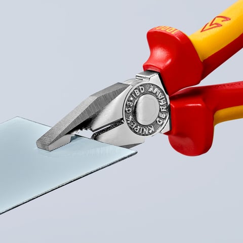 Knipex Kombizange 03 06 160 verchromt isoliert mit Mehrkomponenten-Hüllen, VDE-geprüft 160 mm