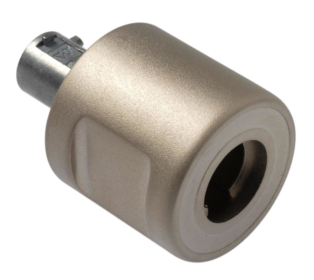 Produktbild Format Zylinder Drehgriff links, bis TS=22 mm, matt vernickelt