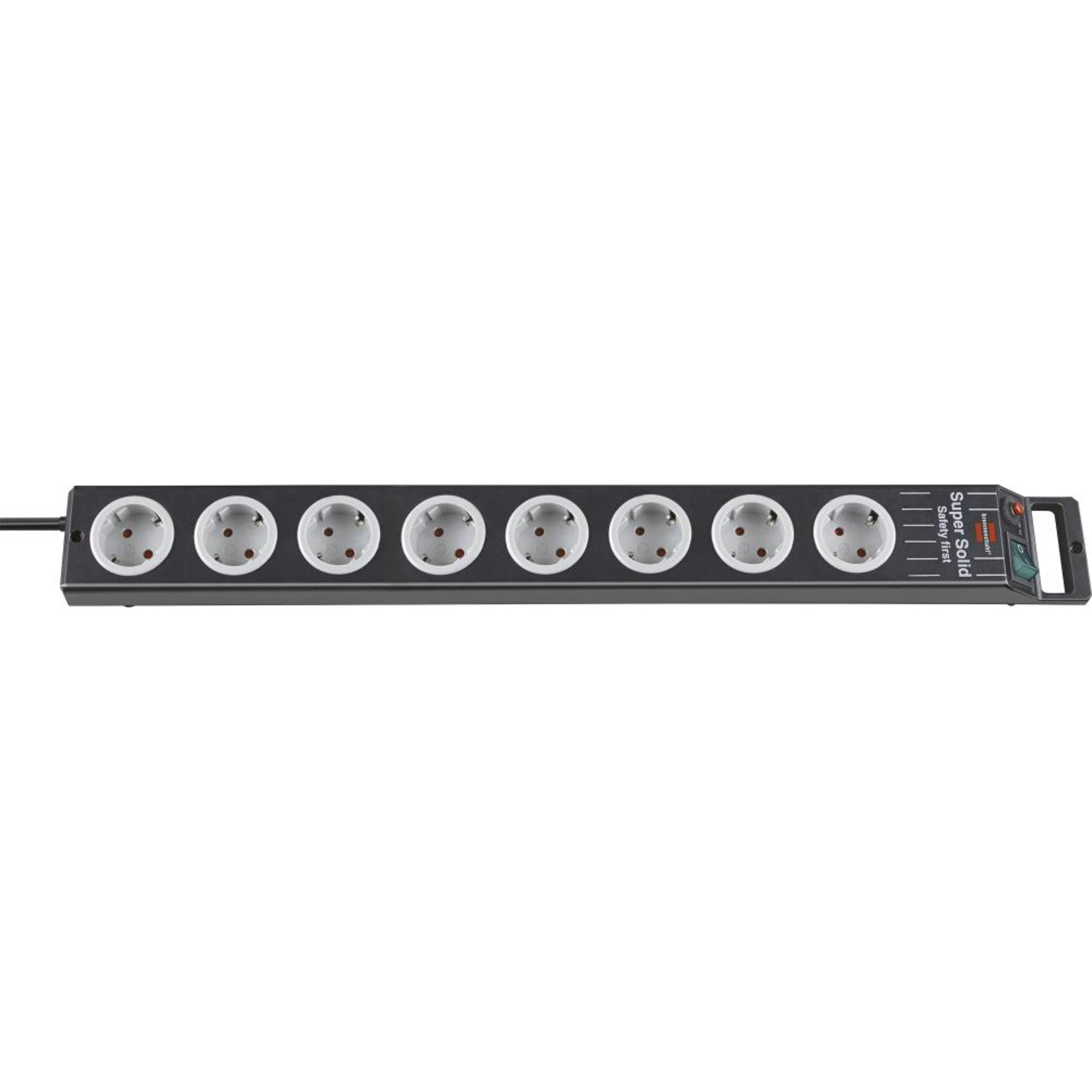 Brennenstuhl Super-Solid Line Steckdosenleiste 8-fach schwarz 2,5m H05VV-F 3G1,5