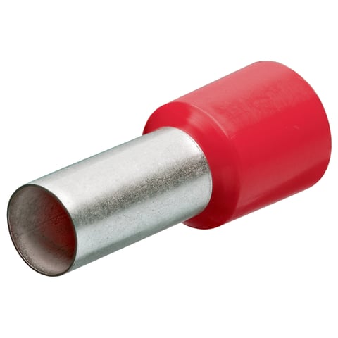 Knipex Aderendhülsen mit Kunststoffkragen 97 99 332 1,00mm² rot 200 Stück