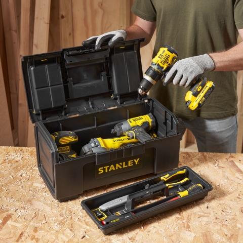 Stanley Werkzeugkiste Basic 19 Zoll 1-79-217 Schnellverschluss Organizer