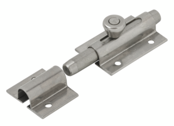 Vormann Bolzen-Knopfriegel 80x36mm Edelstahl (V2A) mit Schlaufe