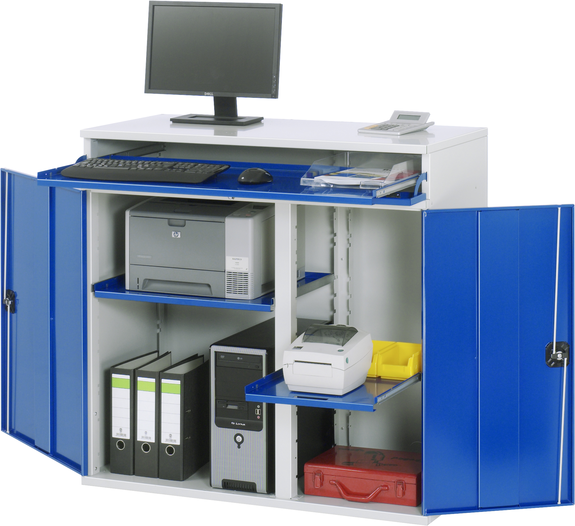 Rau Computerschrank Modell 60 stationär B1100xT520xH1060mm RAL7035/RAL5010