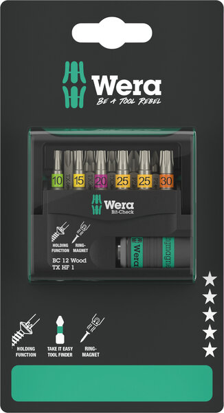Bit-Check 12 Wood TX HF 1 SB, 12 pieces