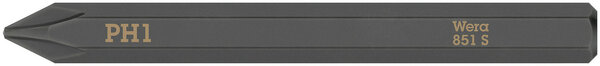 851 S Phillips bits for impact screwdrivers, PH 1 x 70 mm