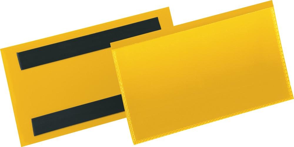 DURABLE Etikettentasche B150xH67 mm gelb, magnetisch VE 50 Stück