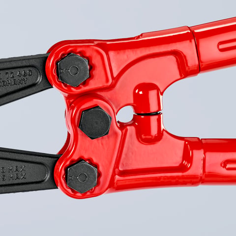 Knipex Bolzenschneider 71 72 460 460 mm grau atramentiert mit Mehrkomponenten-Hüllen