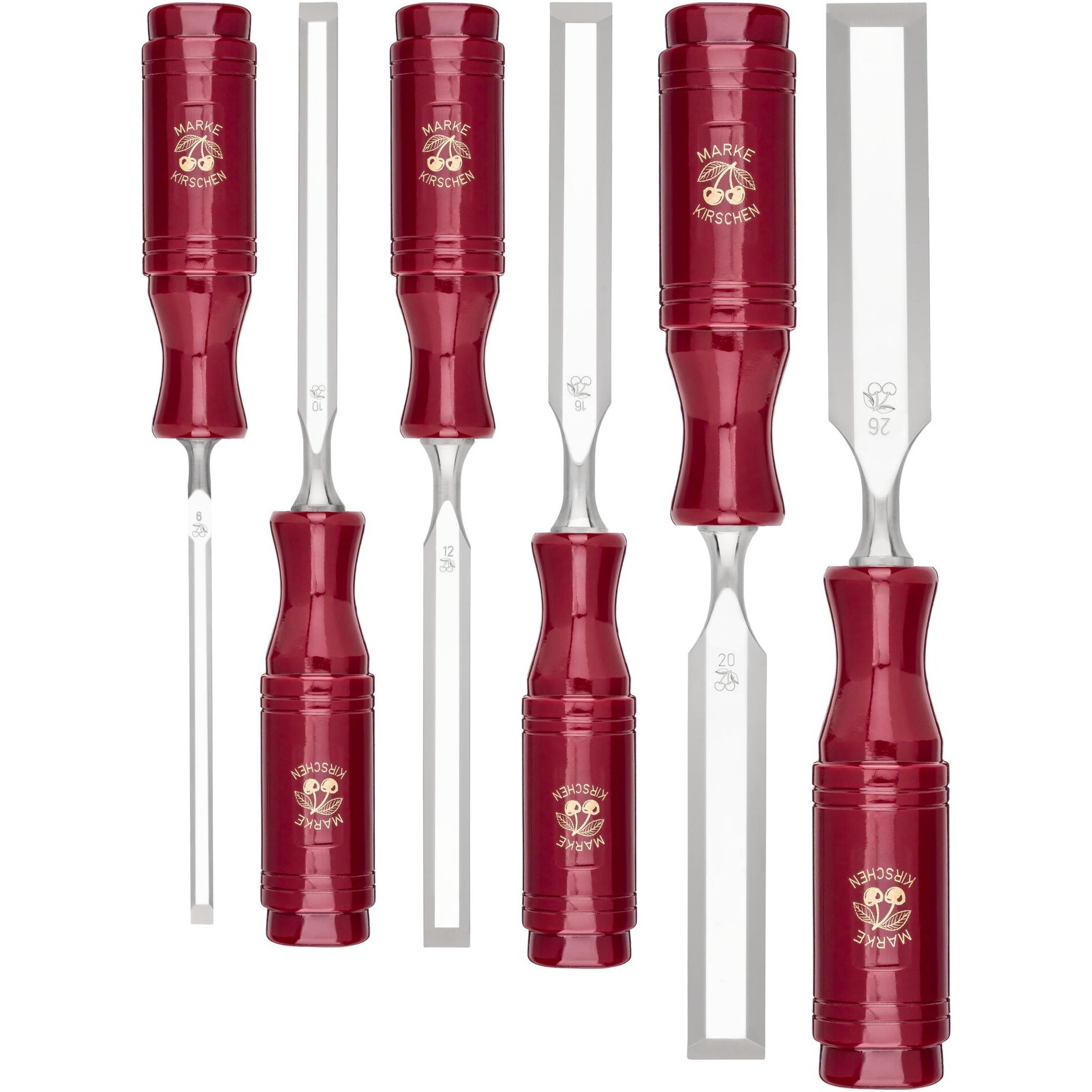 Kirschen Stechbeitelsatz im Karton, 6-tlg.