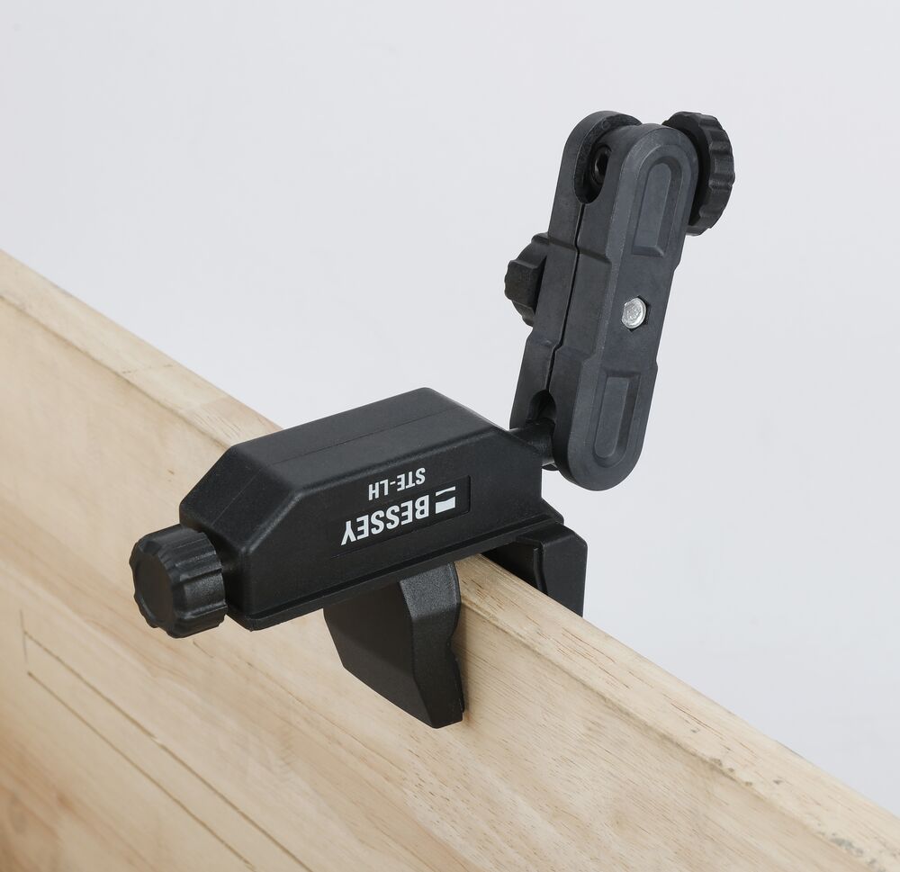 Bessey Multifunktions-/Laserhalterung STE-LH mit 1/4 Zoll Gewinde, werkzeuglose Montage
