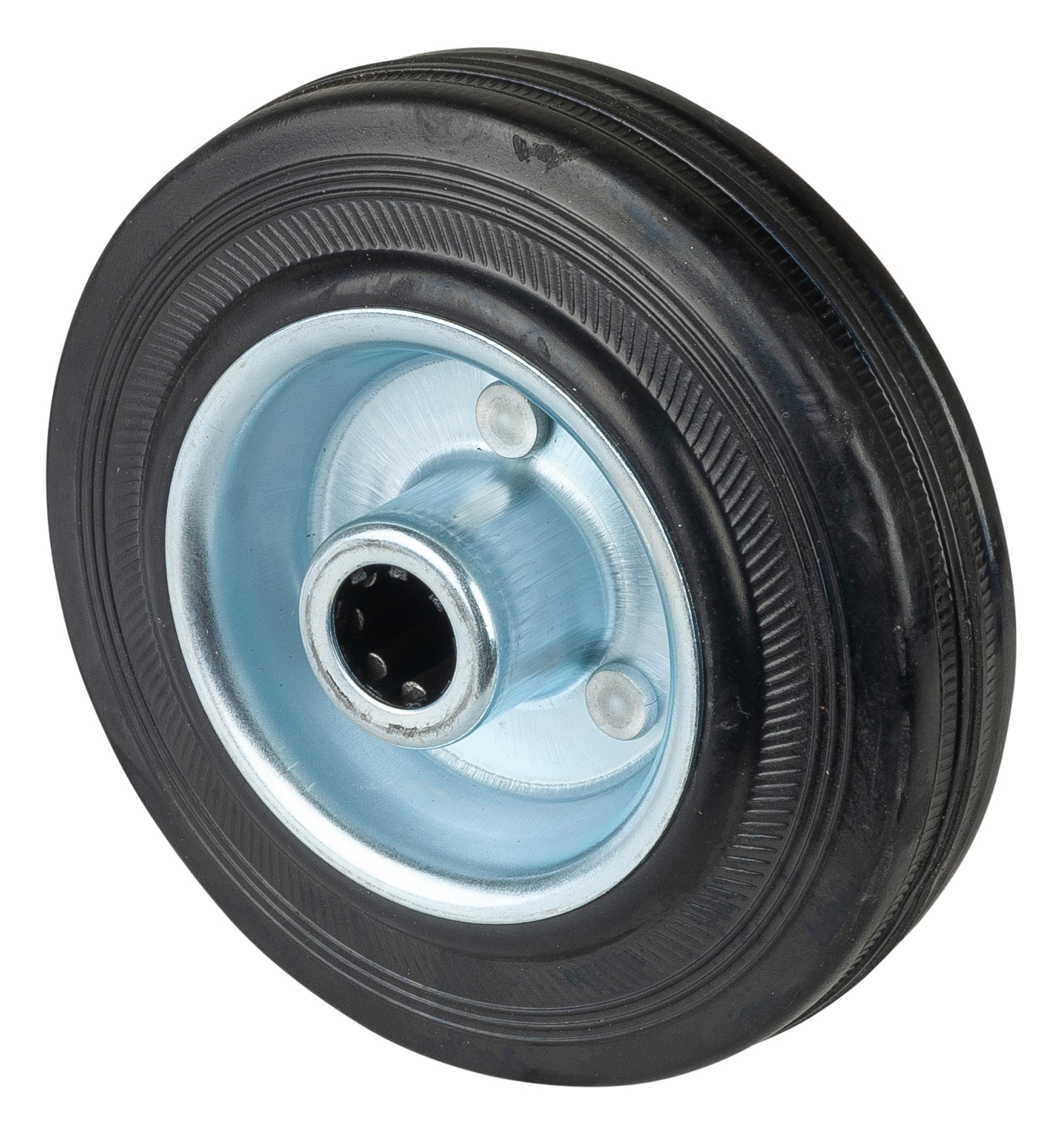 BS Rollen Gummirad B55.125 125mm Stahlfelge Gummi schwarz Rollenlager 100kg