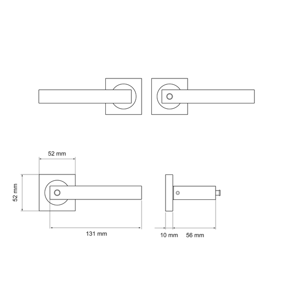 KARCHER DESIGN ER46Q BCR 71 - Seattle mit Privacy Funktion, DIN Rechts in Farbe Edelstahl matt, Edelstahl