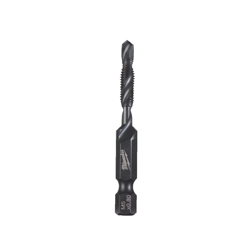 Milwaukee Kombi-Gewindebohrer HSS-G 1/4 Zoll M5 x 57 mm SHOCKWAVE
