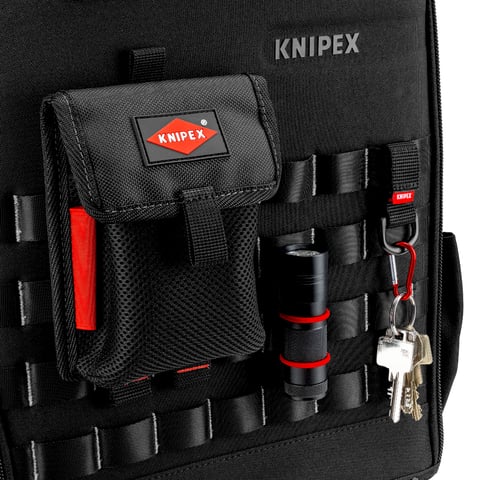 Knipex Werkzeugrucksack Modular X18, leer, 18 Liter, 15kg Zuladung, mit Laptopfach