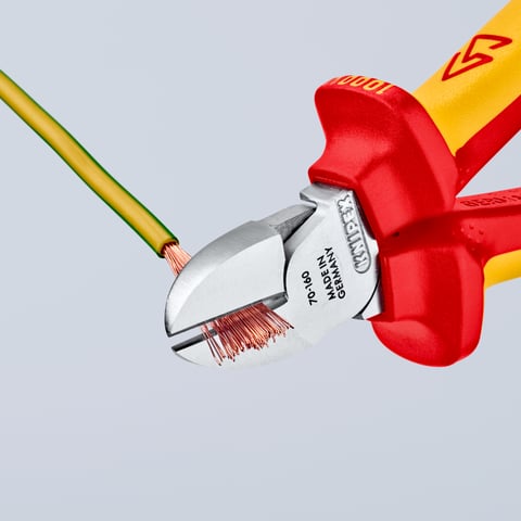 Knipex Seitenschneider 70 06 160 VDE isoliert mit Mehrkomponenten-Hüllen 160 mm
