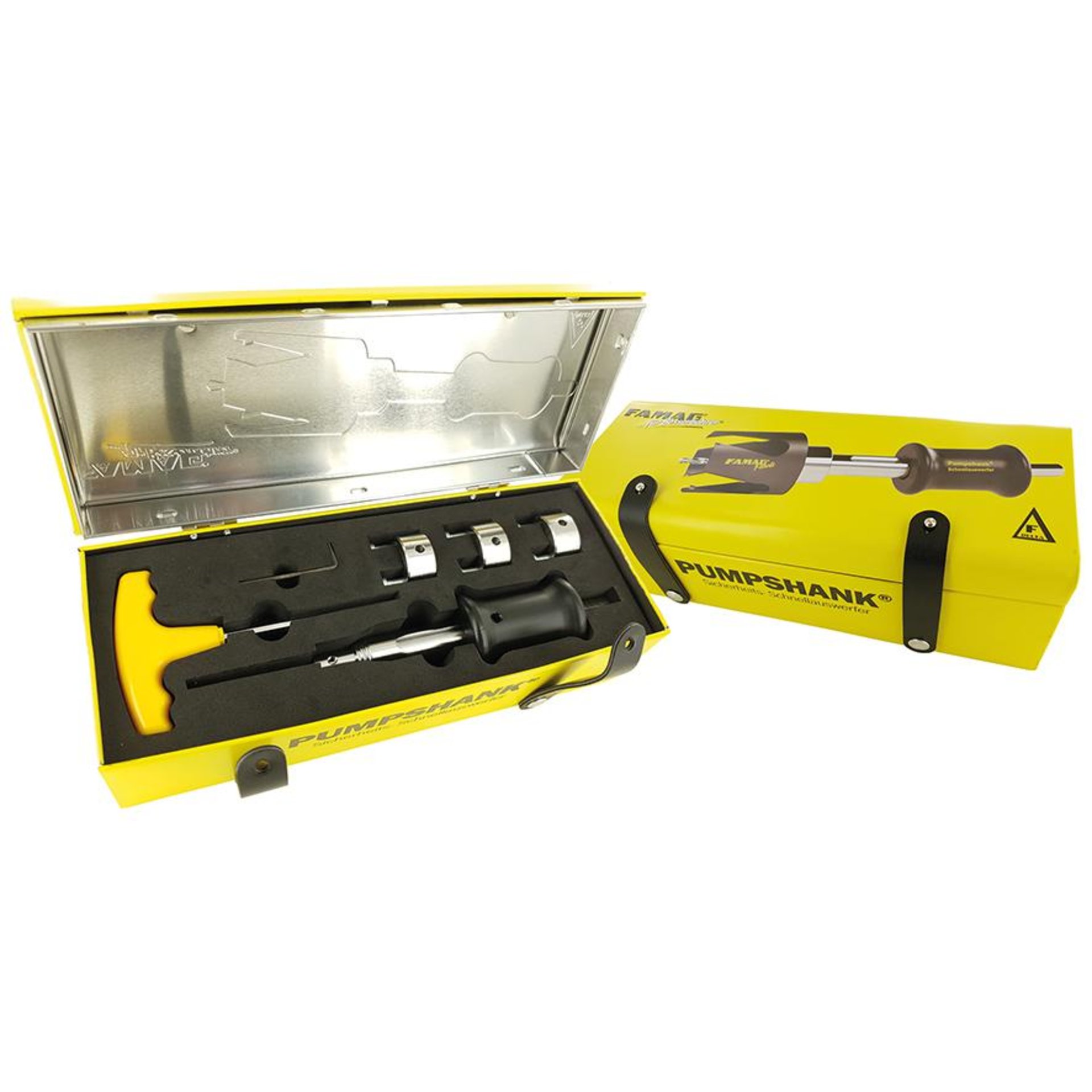 Famag Pumpshank mit 3 Adapter und Vorbohrer 6-teilig