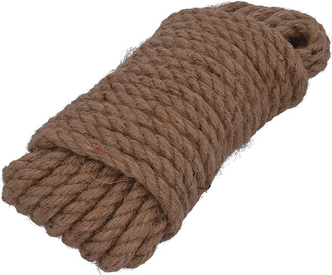 HELPMATE – Hanfseil Natur – Hanfschnur für Bastelarbeiten, Deko & Kunst-Handwerk – Paketschnur aus 100% Naturfaser – biologisch abbaubar & recyclebar – Juteschnur Alternative (10 mm x 10 m)