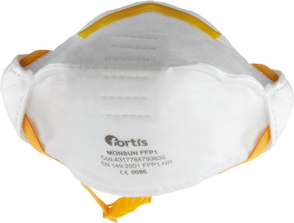 FORTIS Atemschutzmaske Monsun FFP1, Box=20 Stück, FORTIS FORTIS Atemschutzmaske Monsun FFP1, Box=20 Stück, FORTIS
