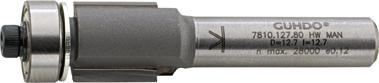 Guhdo HW-Bündigfräser Z2 S8 D12,7, mit Anlauflager
