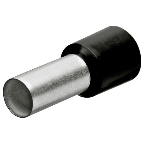 Knipex Aderendhülsen mit Kunststoffkragen je 200 Stück, 1,5 mm², schwarz, 97 99 333