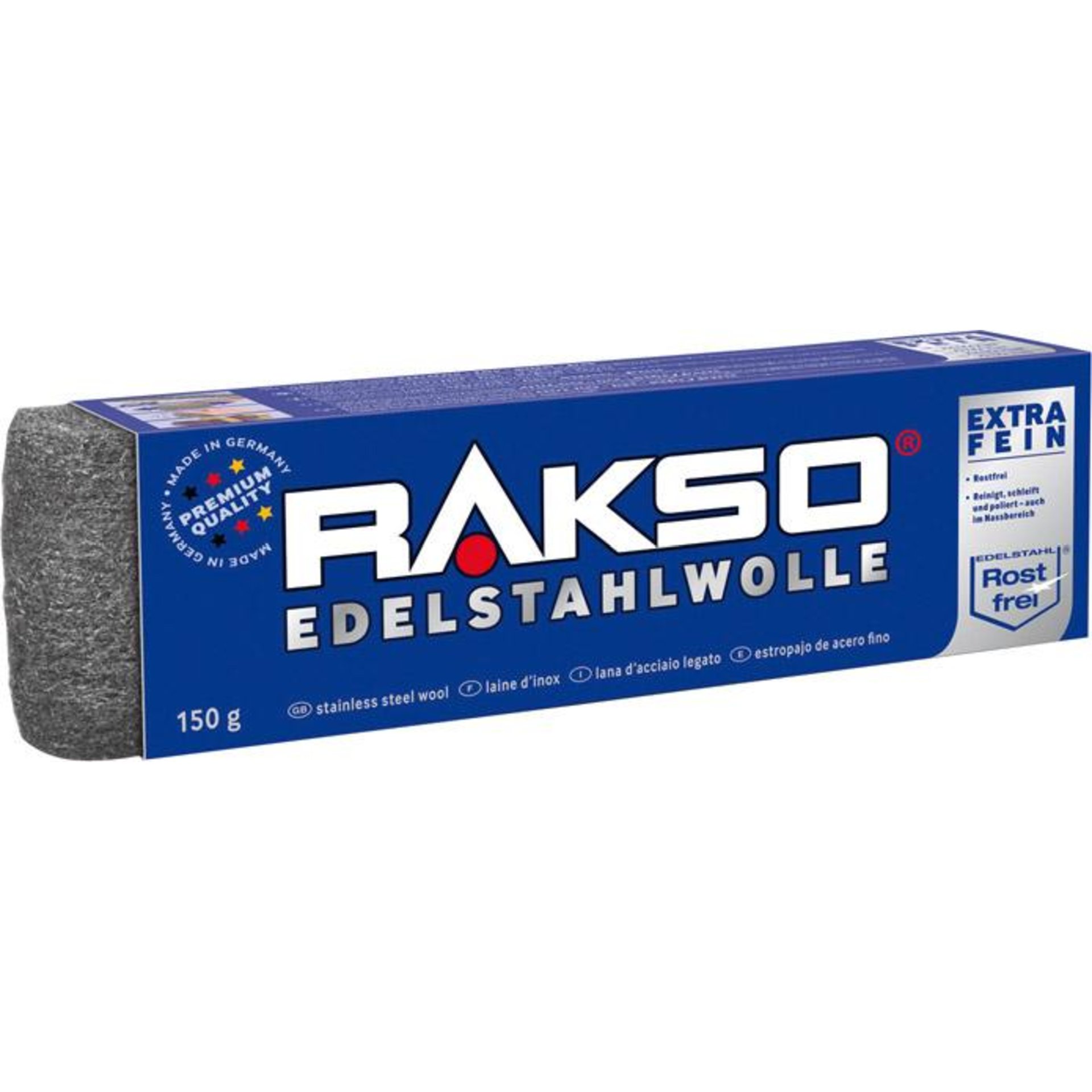 Edelstahlwolle Gr. 1 fein, 150 g