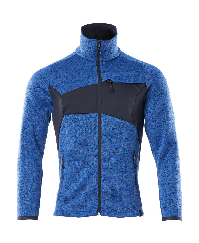 Produktfoto Mascot Strickpullover mit Reißverschluss Strickjacke Größe M, azurblau/schwarzblau
