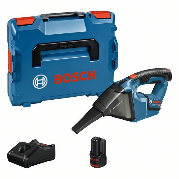 Bosch Akku-Sauger GAS 12V, mit 2 x 3.0 Ah Li-Ion Akku, L-BOXX