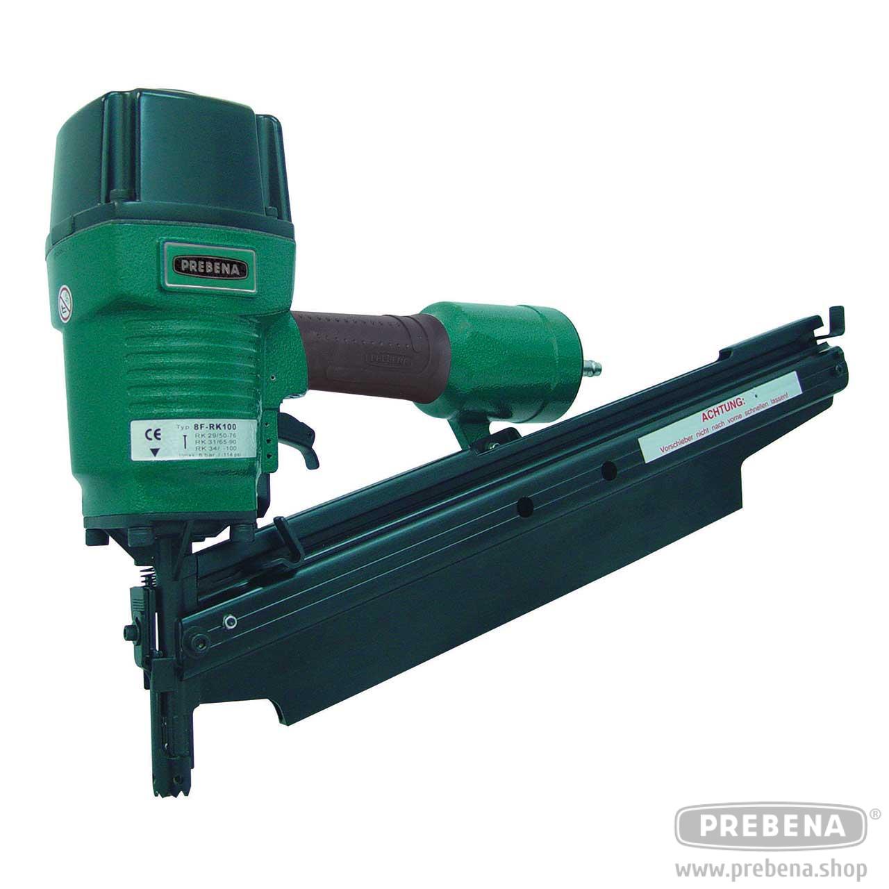 Prebena 8F-RK100-S01 Druckluft-Streifennagler für 50-100mm Rundkopf-Streifennägel