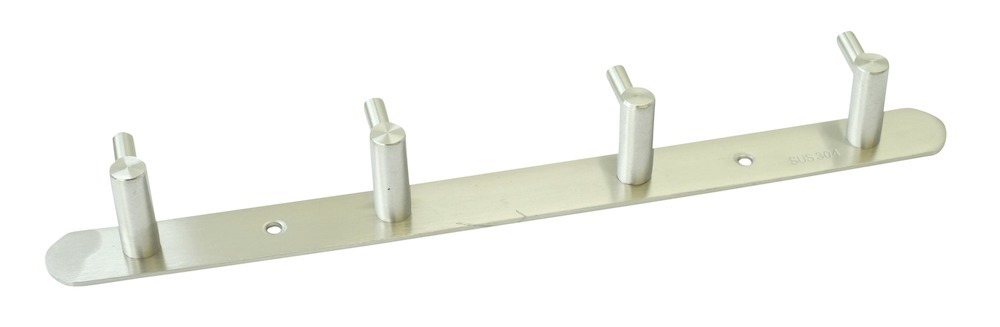 Format Hakenkeiste mit 5 Haken "Albi" Edelstahl 38x380mm