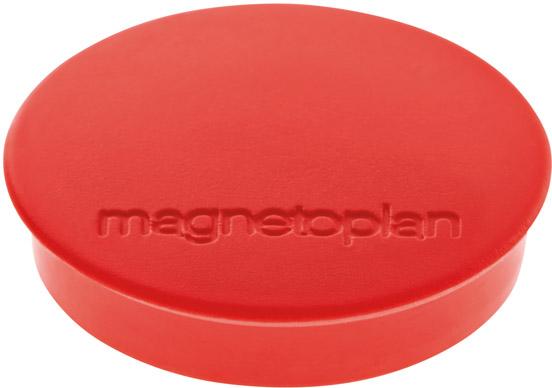 Produktbild magnetoplan Magnet D30mm VE10 Haftkraft 700 g rot