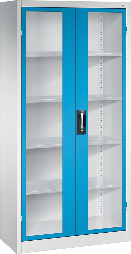 CP Schwerlastschrank, mit Flügeltüren, RAL 7035/5012